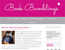 Tablet Screenshot of bookbumblings.com